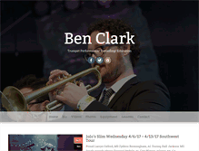 Tablet Screenshot of benclarktrumpet.com